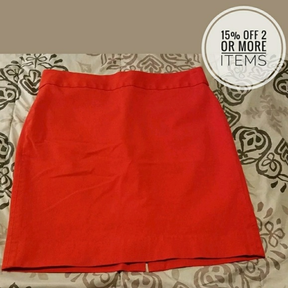 Banana Republic Dresses & Skirts - Banana Republic Orange Pencil Skirt Women's 12 P